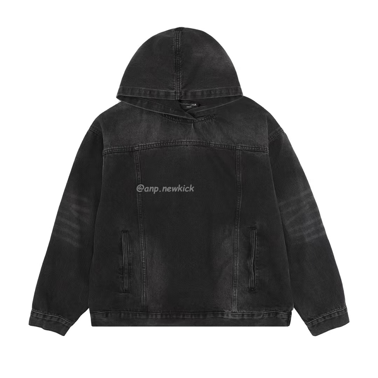 Balenciaga Hooded Denim Hoodie (6) - newkick.app